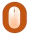 GZXHS Small Mouse pad Portable Waterproof NonSlip Rubber Bottom Suitable for Wireless Mouse Laptop Keyboard Tray for Both Men and Women Office Travel Orange 55x75in