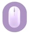 GZXHS Small Mouse pad Portable Waterproof NonSlip Rubber Bottom Suitable for Wireless Mouse Laptop Keyboard Tray for Both Men and Women Office Travel Purple 55x75in