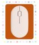 GZXHS Small Rectangular Mouse pad Shoponly Takes up Mouse Space Universal Mini Mouse pad Portable Waterproof with NonSlip Glue Base Orange 5X6 inches