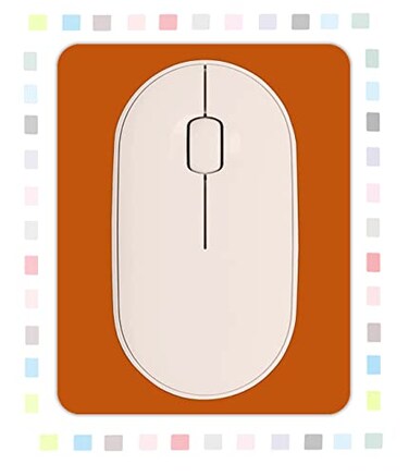 GZXHS Small Rectangular Mouse pad Shoponly Takes up Mouse Space Universal Mini Mouse pad Portable Waterproof with NonSlip Glue Base Orange 5X6 inches