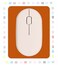 GZXHS Small Rectangular Mouse pad Shoponly Takes up Mouse Space Universal Mini Mouse pad Portable Waterproof with NonSlip Glue Base Orange 5X6 inches