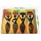 Smooffly African Gaming Mouse Pad CustomFour African Woman NonSlip Thick Rubber Large Mousepad Mat