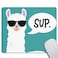 Smooffly Funny Llama Mousepad CustomSup Llama Mouse pad NonSlip Rubber Gaming Mousepad Rectangle Mouse Pads for Computers Laptop 95 X 79 Inch 240mmX200mmX3mm