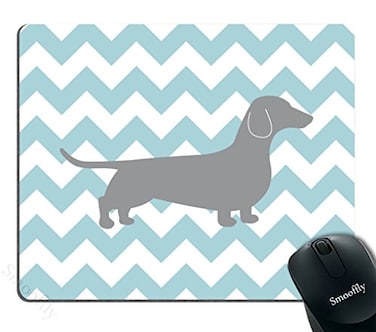 Smooffly Gaming Mouse Pad CustomDachshund Chevron Personality Desings Gaming Mouse Pad
