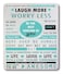 Smooffly Mouse Pad Custom Design Inspirational Quotes Laugh More Worry Less Dont Forget to Be Awesome95 X 79 Inch 240mmX200mmX3mm