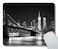 Smooffly New York Gaming Mouse Pad CustomThe Manhattan Skyline and Brooklyn Bridge at Night in Brooklyn Personalized Rectangle Mouse Pad
