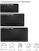 SUJAYU Dual Sided PU Leather Desk Pad Mouse Pad Office Desk Mat NonSlip Laptop Desk Pad Waterproof Desk Writing Pad for Office and Home 315 x 157 Black
