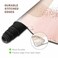 ToLuLu Extended Gaming Mouse Pad Memory Foam Ergonomic Keyboard Mouse Wrist Rest Support Set Large Desk Mat with Stitched Edges NonSlip Base Mousepad for Home Office Game Study Pink Gold