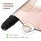 ToLuLu Extended Gaming Mouse Pad Memory Foam Ergonomic Keyboard Mouse Wrist Rest Support Set Large Desk Mat with Stitched Edges NonSlip Base Mousepad for Home Office Game Study Pink Gold