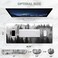 ToLuLu Extended Gaming Mouse Pad Memory Foam Ergonomic Keyboard Mouse Wrist Rest Support Set Large Desk Mat with Stitched Edges NonSlip Base Mousepad for Home Office Game Study Tree Forests