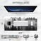 ToLuLu Extended Gaming Mouse Pad Memory Foam Ergonomic Keyboard Mouse Wrist Rest Support Set Large Desk Mat with Stitched Edges NonSlip Base Mousepad for Home Office Game Study Tree Forests
