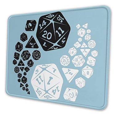 SHUANGFEI Washable Mouse Pad Dungeons and Dragons Yin Yang NonSlip Gaming Mousepad 79 X 95 in X 0123mm Thick Rectangle Rubber Mouse Mat for ComputerLaptop