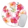 pingpi Watercolor Floral Desk Set Fabric Mouse Pad Desk Set Office Set Coaster Set Round Mouse Pad White Flowers Business Present