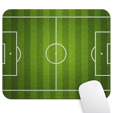 Wknoon Football Field Design Mouse Pad Cool Soccer Field Mouse Pads for Office Desk