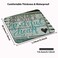 Wknoon Gaming Mouse Pad Custom Begin Each Day with A Grateful Heart Quotes Rustic Turquoise Wood Design Inspirational Bible Verse Scripture Quote Mouse Pads