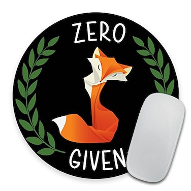 pingpi Zero Fox Given Mousepad Chalkboard Fox Mouse Pad Chalk Zero Fox Given Mousepad Funny Mousepad Present for Guy Funny Presents Mouse Pad