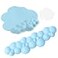ATTACK SHARK Cloud Wrist Rest Keyboard Cloud Mouse Pad Wrist Support Ergonomic Gaming Arm Wrist Rest for Desk Computer Keyboard Cloud Drink Coaster and Simple Mouse Pad Blue
