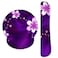 AORTDES Ergonomic Keyboard Mouse Pad Wrist Rest Support Set for LaptopComputerDesktopMemory Foam Hand Rest Wrist Cushion for GamingOfficeLightweight Comfortable Pain Relief Purple Flower