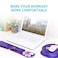 AORTDES Ergonomic Keyboard Mouse Pad Wrist Rest Support Set for LaptopComputerDesktopMemory Foam Hand Rest Wrist Cushion for GamingOfficeLightweight Comfortable Pain Relief Purple Flower