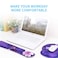 AORTDES Ergonomic Keyboard Mouse Pad Wrist Rest Support Set for LaptopComputerDesktopMemory Foam Hand Rest Wrist Cushion for GamingOfficeLightweight Comfortable Pain Relief Purple Flower