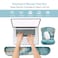 ARTSO ArtSo Keyboard Wrist Rest and Mouse Pad with Wrist Support Ergonomic Mouse Pad Durable Comfortable Lightweight for Easy Typing Pain Relief Memory Foam Keyboard Mousepad Set Teal Turqoise Marble