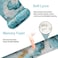 ARTSO ArtSo Keyboard Wrist Rest and Mouse Pad with Wrist Support Ergonomic Mouse Pad Durable Comfortable Lightweight for Easy Typing Pain Relief Memory Foam Keyboard Mousepad Set Teal Turqoise Marble