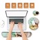 ARTSO ArtSo Mouse Pad Keyboard Wrist Rest Support Ergonomic Upgraded Cushion Mousepad Gel Memory Foam NonSlip Rubber Base Pain Relief Easy Typing for HomeOffice Abstract Art Marble