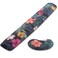 BRILA Memory Foam Mouse Keyboard Wrist Rest Support Pad Cushion Set for Computer Laptop Office Work PC Gaming Massage Holes Design Easy Typing Wrist Pain Relief Floral Leaves