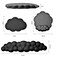 LetGoShop Cloud Keyboard and Mouse Wrist Rest Pad for Computer Arm Pain Relief Ergonomic Wrist Support Mousepad with NonSlip PU Base for Office Gaming and Home Use AntiFatigueBlack