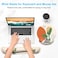 Dapesuom Keyboard Wrist Rest and Mouse Pad with Wrist Support Memory Foam Cushion for Keyboard and Mouse Set Ergonomic Desktop Pad Rests with Non Slip Base for Easy Typing Pain Relief Painting