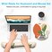 Dapesuom Keyboard Wrist Rest and Mouse Pad with Wrist Support Memory Foam Cushion for Keyboard and Mouse Set Ergonomic Desktop Pad Rests with Non Slip Base for Easy Typing Pain Relief Painting