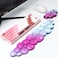 Sumgsn Ergonomic Cloud Silicone Gel Keyboard and Mouse Wrist Rest Set Clear Wrist Rest for Keyboard 606875 Comfort Support for Typing and Gaming Pink Blue