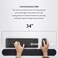 urbanhouse Extra Long Wrist Elbow Rest Pad for Desk and Table Continuous Rollable Arm Cushion Mat NonSlip Black 1 Each