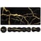 iLeadon Pad Set Large Gaming Mouse Pad Keyboard Wrist Rest Mouse Pad with Wrist Support Coaster Easy Typing Pain Relief 354x157in Desk Mat for Home Office Black Gold Marble