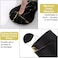 iLeadon Pad Set Large Gaming Mouse Pad Keyboard Wrist Rest Mouse Pad with Wrist Support Coaster Easy Typing Pain Relief 354x157in Desk Mat for Home Office Black Gold Marble