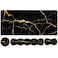 iLeadon Pad Set Large Gaming Mouse Pad Keyboard Wrist Rest Mouse Pad with Wrist Support Coaster Easy Typing Pain Relief 354x157in Desk Mat for Home Office Black Gold Marble