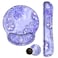 iVeze Keyboard Wrist Rest Pad and Mouse pad with Wrist Rest Support Set Non Slip Base Wrist Support Mousepads with Ergonomic Comfy Gel Memory Foam for Home Office Efficient WorkingPurple Paisley