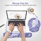 iVeze Keyboard Wrist Rest Pad and Mouse pad with Wrist Rest Support Set Non Slip Base Wrist Support Mousepads with Ergonomic Comfy Gel Memory Foam for Home Office Efficient WorkingPurple Paisley