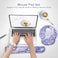 iVeze Keyboard Wrist Rest Pad and Mouse pad with Wrist Rest Support Set Non Slip Base Wrist Support Mousepads with Ergonomic Comfy Gel Memory Foam for Home Office Efficient WorkingPurple Paisley