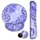 iVeze Keyboard Wrist Rest Pad and Mouse pad with Wrist Rest Support Set Non Slip Base Wrist Support Mousepads with Ergonomic Comfy Gel Memory Foam for Home Office Efficient WorkingPurple Paisley
