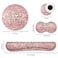 FDHHKJUKO Keyboard Wrist Rest Mouse Pad Mouse Wrist Rest Support Set Coaster Ergonomic Memory Foam4Pcs Keyboard Mouse Pad Set for Computer Home Office Psalm 4610 Pink Glitter