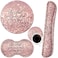 FDHHKJUKO Keyboard Wrist Rest Mouse Pad Mouse Wrist Rest Support Set Coaster Ergonomic Memory Foam4Pcs Keyboard Mouse Pad Set for Computer Home Office Psalm 4610 Pink Glitter