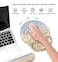 FQTBCEARI Keyboard Wrist Rest and Mouse Pad Wrist Rest Support Set with Coasters NonSlip PU Base for Gaming and Office Comfortable Lightweight for Easy Typing Pain Relief Quote Bible Verses Psalm 465