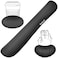 BamLue Keyboard Wrist Rest Memory Foam Pad Set for Easy Typing Pain Relief for Laptop Office Home Ergonomic Sets for Keyboard Gel Mouse Wrist Rest Smooth Fiber Cushion Wrist SupportBlack