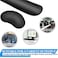 BamLue Keyboard Wrist Rest Memory Foam Pad Set for Easy Typing Pain Relief for Laptop Office Home Ergonomic Sets for Keyboard Gel Mouse Wrist Rest Smooth Fiber Cushion Wrist SupportBlack