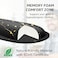 KTRIO Ergonomic Keyboard Wrist Rest and Mouse Pad with Wrist Rest Set Memory Foam Wrist Support for Typing Gaming Office and Home Use Black Gold