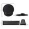 MAIDERN Keyboard Wrist Rest and Mouse Wrist Rest Pad PU Leather Memory Foam Set for ComputerLaptopMac Durable Comfortable Lightweight for Easy Typing Pain Relief Black