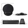 MAIDERN Keyboard Wrist Rest and Mouse Wrist Rest Pad PU Leather Memory Foam Set for ComputerLaptopMac Durable Comfortable Lightweight for Easy Typing Pain Relief Black