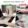 MEKASS Ergonomic Mouse Pad and Keyboard Wrist Rest Set Super Soft Memory Foam Desk Wrist Support for Computer Keyboard NonSlip Arm Palm Rests Cushion for Typing Gaming Office Laptop Mac Black