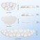 TECKNET Cloud Keyboard Wrist Rest Set Cloud Wrist Rest with NonSlip Base PU Leather Wrist Pad for Keyboard with Ergonomic Memory Foam for Computer Laptop Office Gaming and Pain Relief White